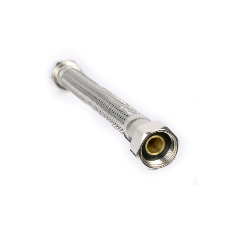 Kit 2 Flexibles Metálico de Agua para Calefón 20 cm 4