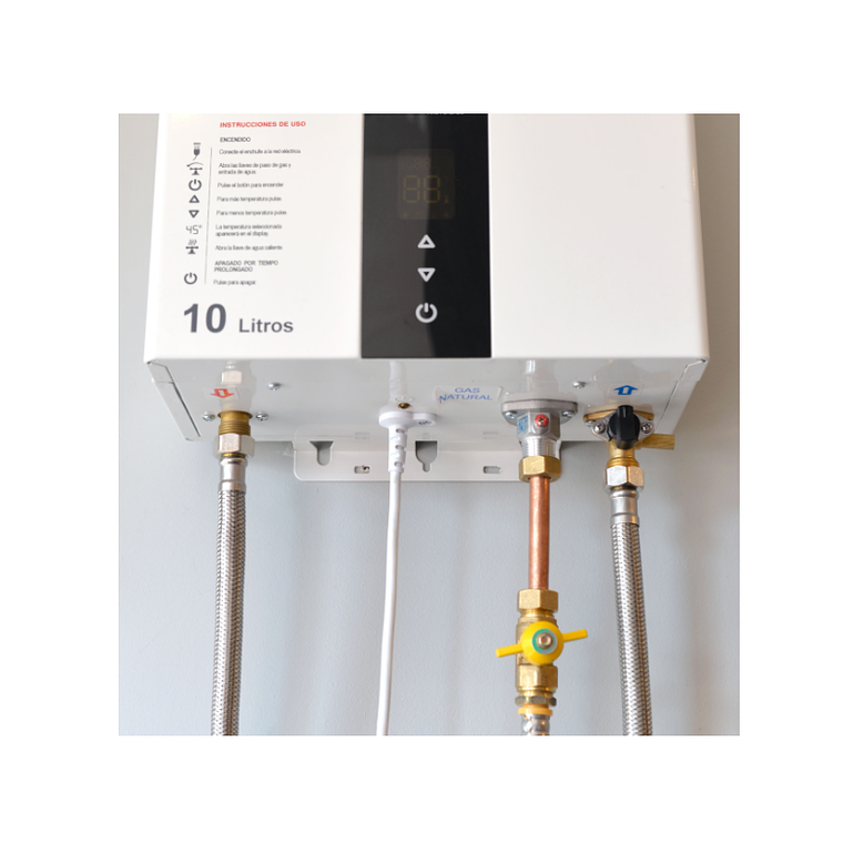 Kit 2 Flexibles Metálico de Agua para Calefón 20 cm 5