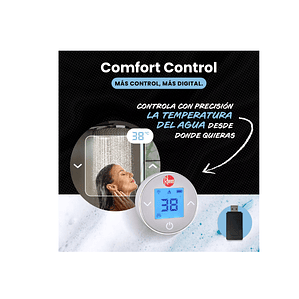 CONTROL REMOTO DIGITAL PARA CALEFONES TIRO FORZADO RHEEM CON RECEPTOR