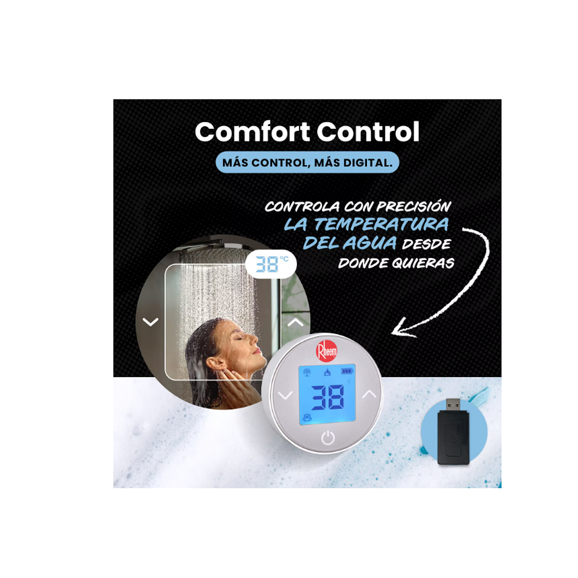 Control Remoto Digital para calefones tiro forzado sin receptor 3