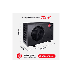 BOMBA DE CALOR PARA PISCINA CROSSWIND XL 85M3 21,5KW INVERTER RHEEM