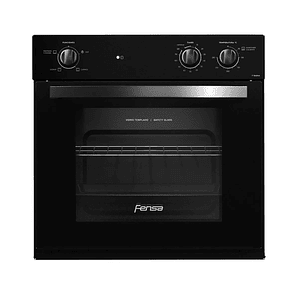 HORNO EMPOTRABLE ELÉCTRICO FENSA 66L TIMER Y CAVIDAD ESMALTADA F 1060N A NEGRO