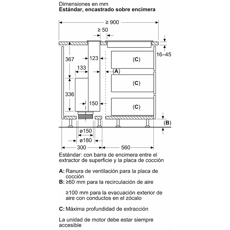 Campana de encimera Siemens 90 cm 833 m3/h LD98WMM60 16