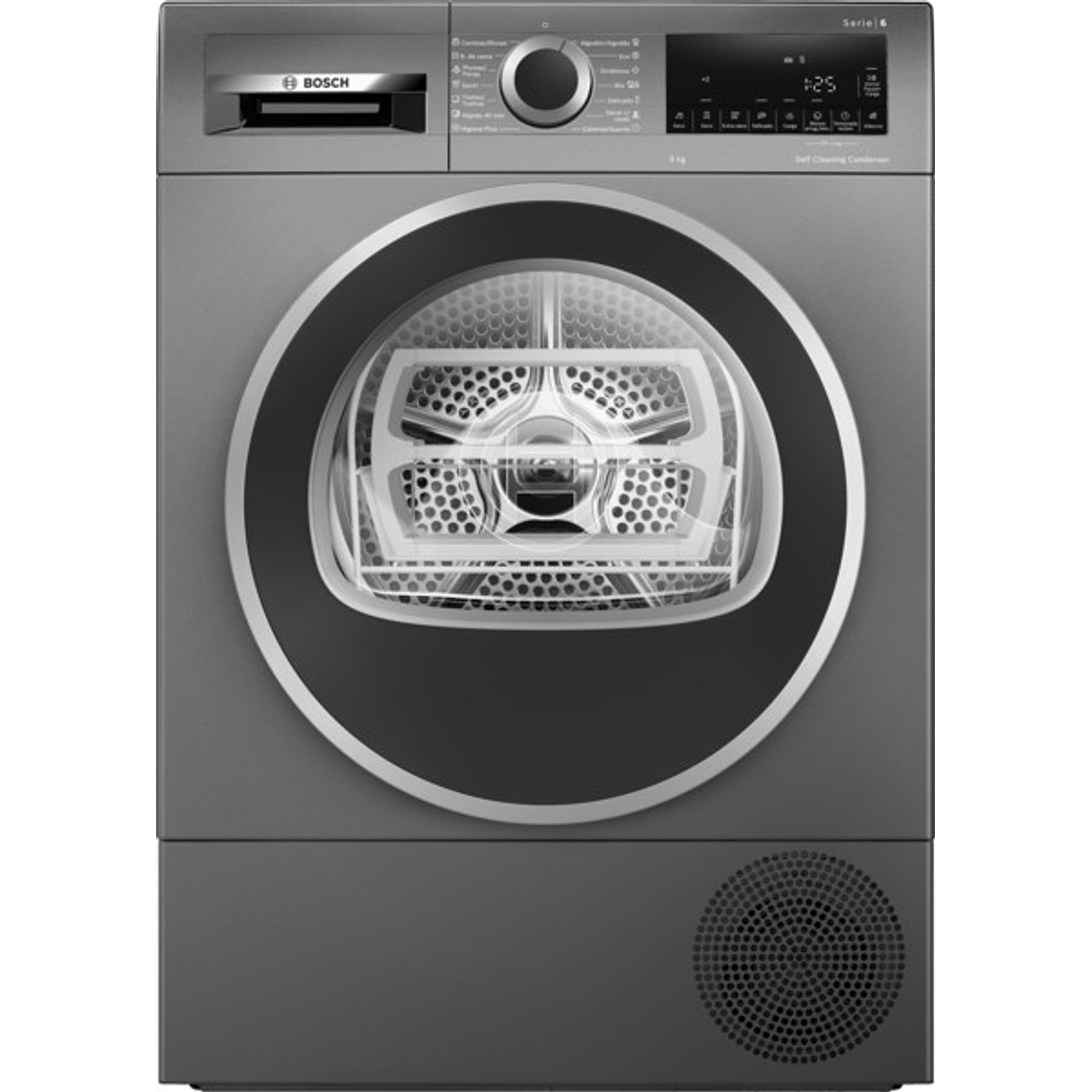 Secadora con bomba de calor Gris-hierro fundido 9kg  1