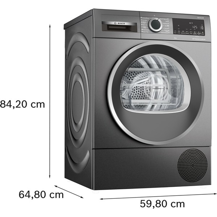 Secadora con bomba de calor Gris-hierro fundido 9kg  2