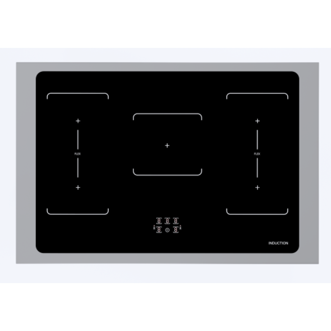 Cocina MEIRELES E 913 de Inducción 90 x 60 cm 5 zona de inducción 3