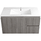 Kit Mueble Vanitorio a muro Space Nogal Claro 101x48x37cm - Miniatura 4