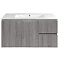 Kit Mueble Vanitorio a muro Space Nogal Claro 101x48x37cm - Miniatura 1