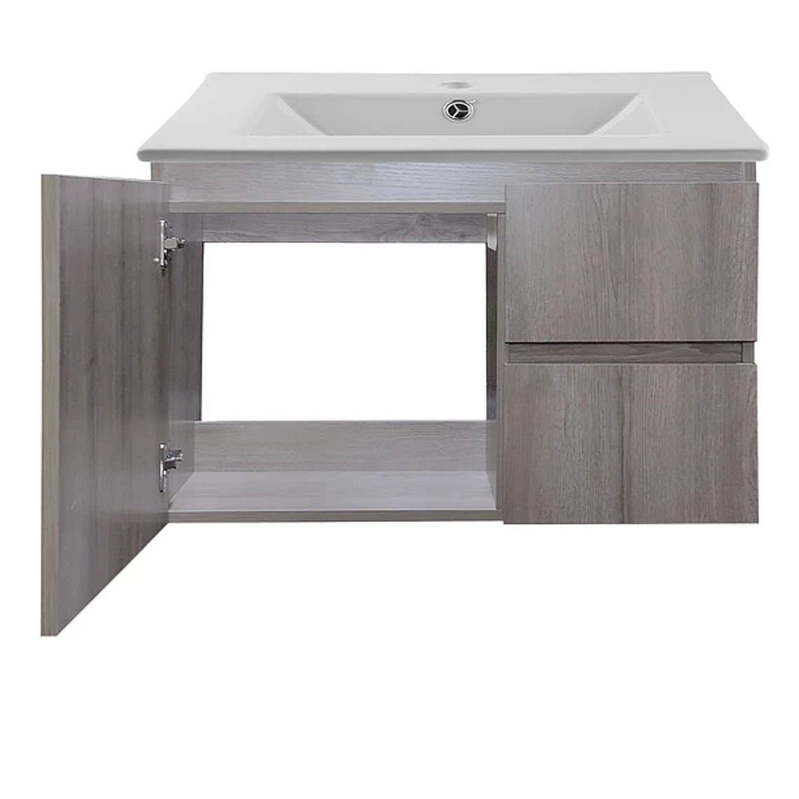 Kit Mueble Vanitorio a Muro Space Nogal Claro 81 cm 3