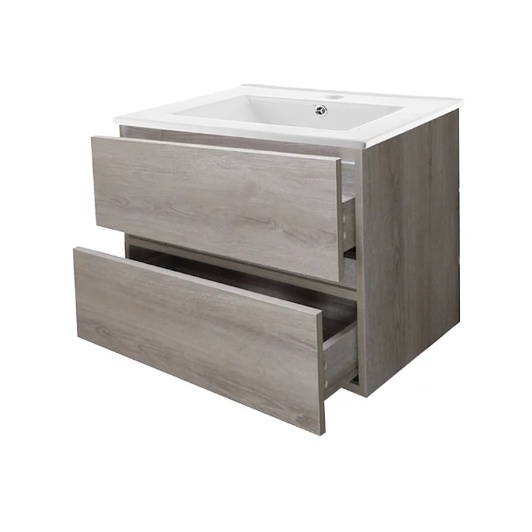 Kit Mueble Vanitorio a Muro Space Nogal Claro 71 cm 3