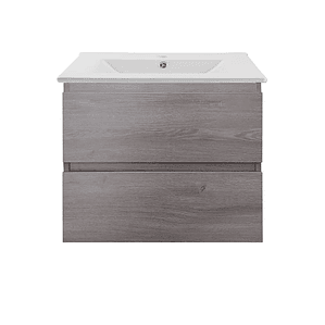 Kit Mueble Vanitorio a Muro Space Nogal Claro 61 cm