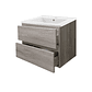 Kit Mueble Vanitorio a Muro Space Nogal Claro 61 cm - Miniatura 3