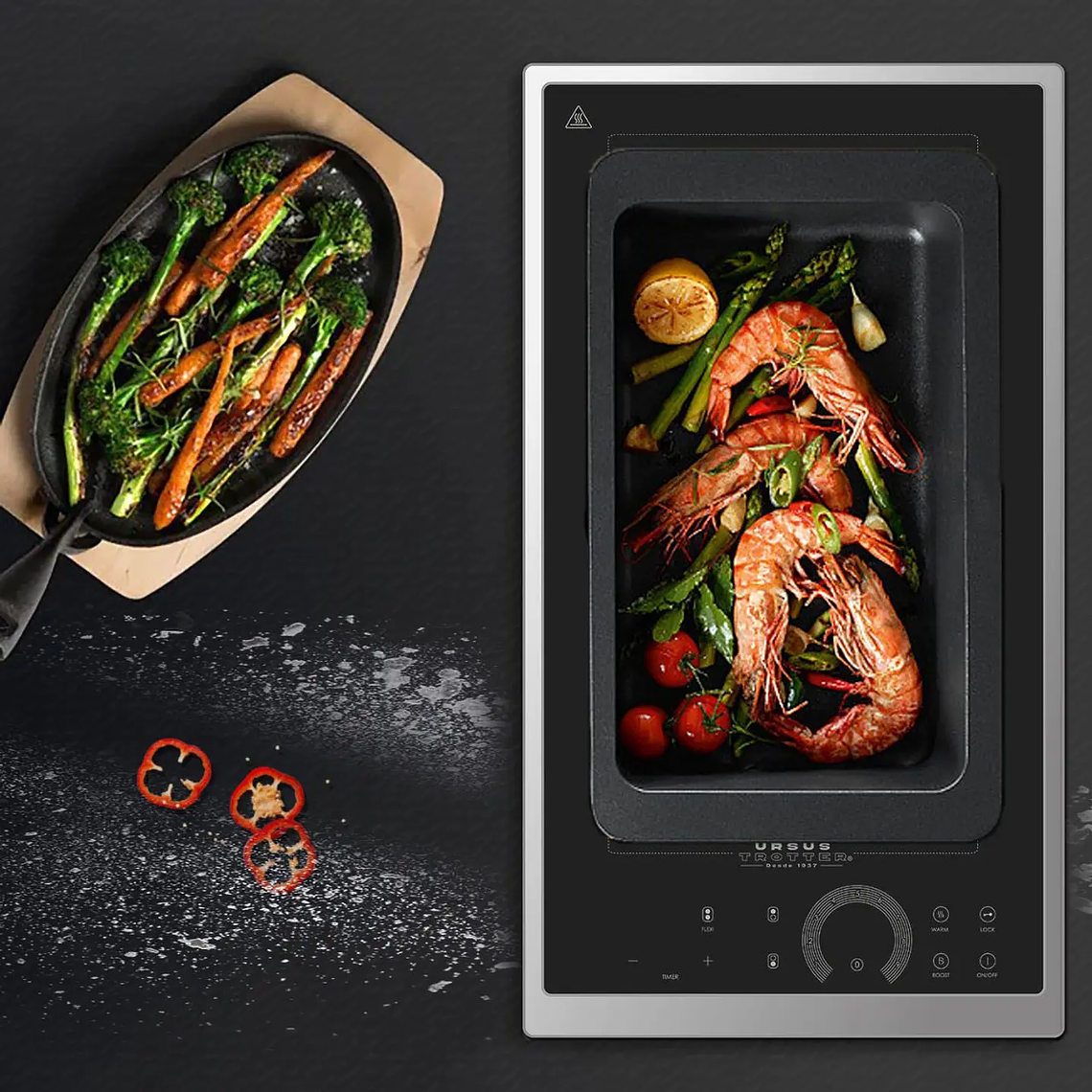 Encimera Vitrocerámica 2 Zonas Ursus Trotter UT-ICT 2P INOX 6