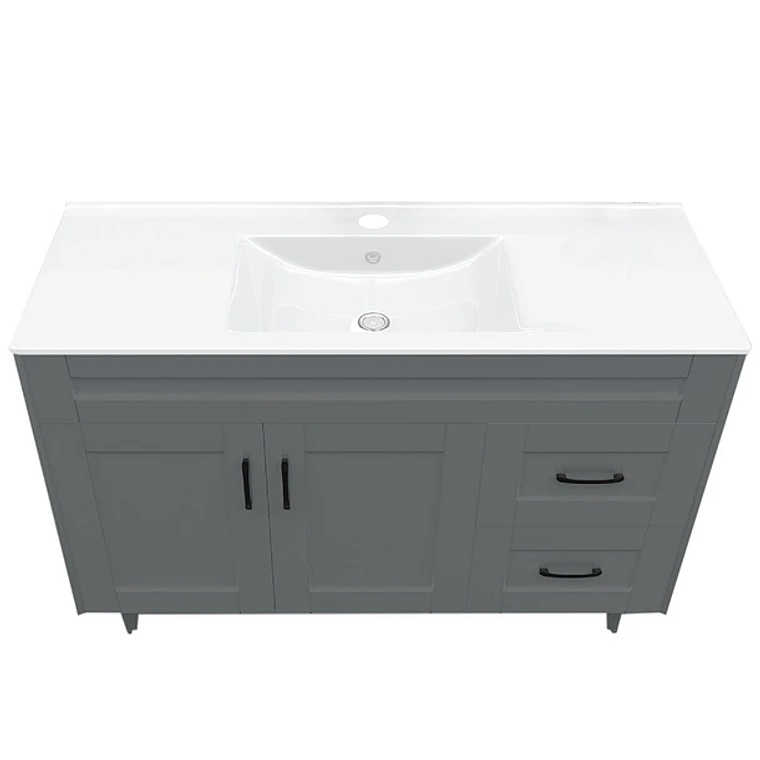 Kit Mueble Deluxe 120SK + Vanitorio Plano-120 Gris / 120x80x47cm 3