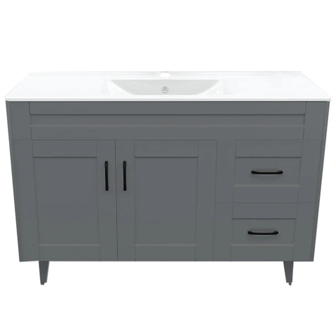 Kit Mueble Deluxe 120SK + Vanitorio Plano-120 Gris / 120x80x47cm 1