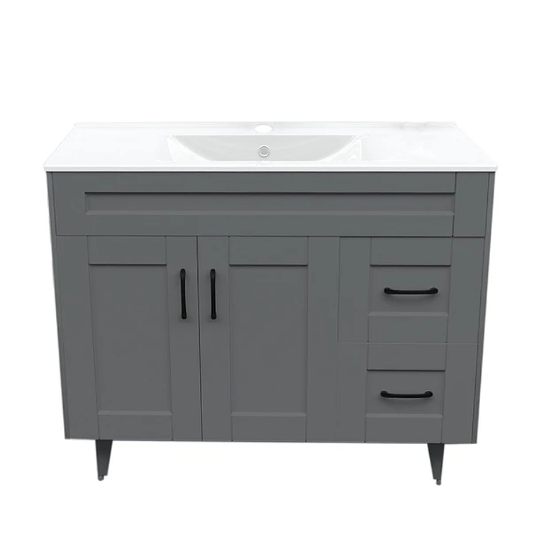 Kit Mueble Deluxe 100SK con Vanitorio Plano-100 Gris 1