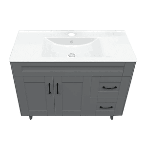 Kit Mueble Deluxe 100SK con Vanitorio Plano-100 Gris