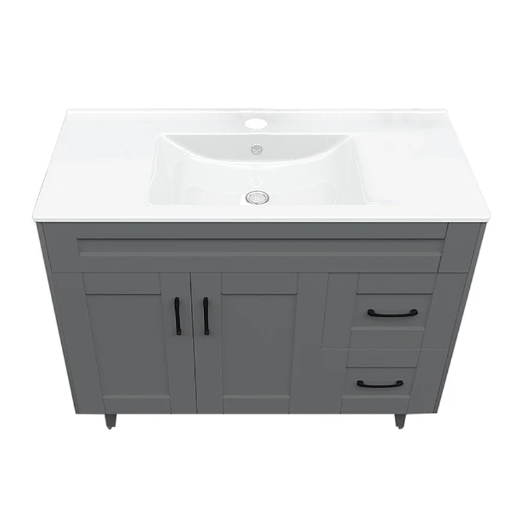 Kit Mueble Deluxe 100SK con Vanitorio Plano-100 Gris 2