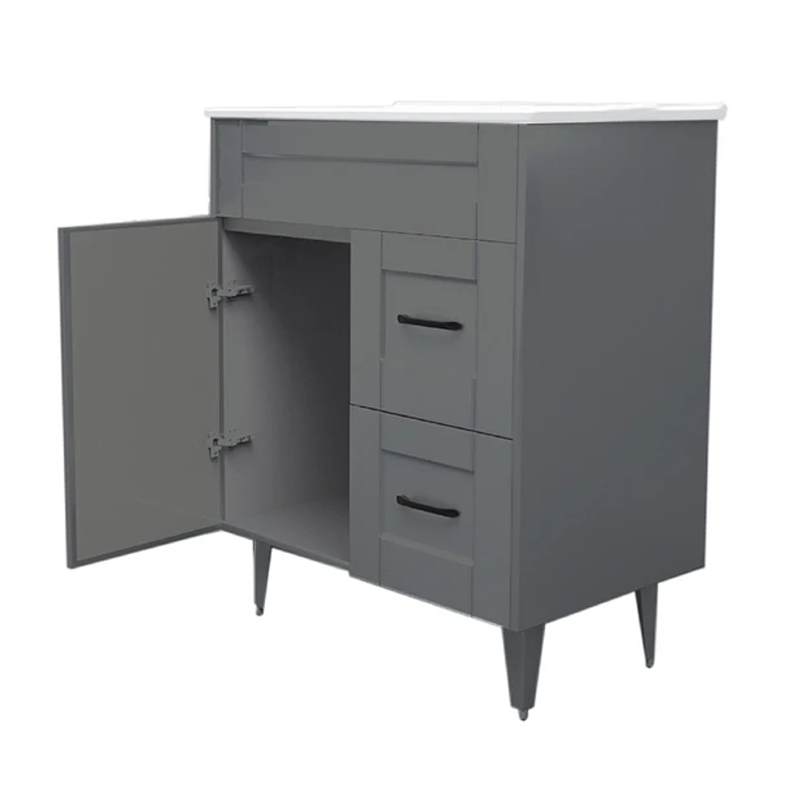 Kit Mueble Deluxe 70SK con Vanitorio Plano-70 Gris 4