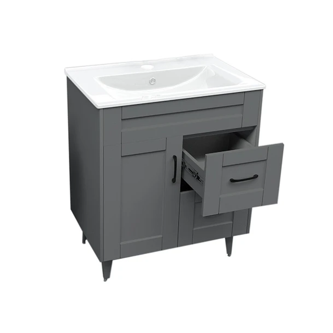 Kit Mueble Deluxe 70SK con Vanitorio Plano-70 Gris 5