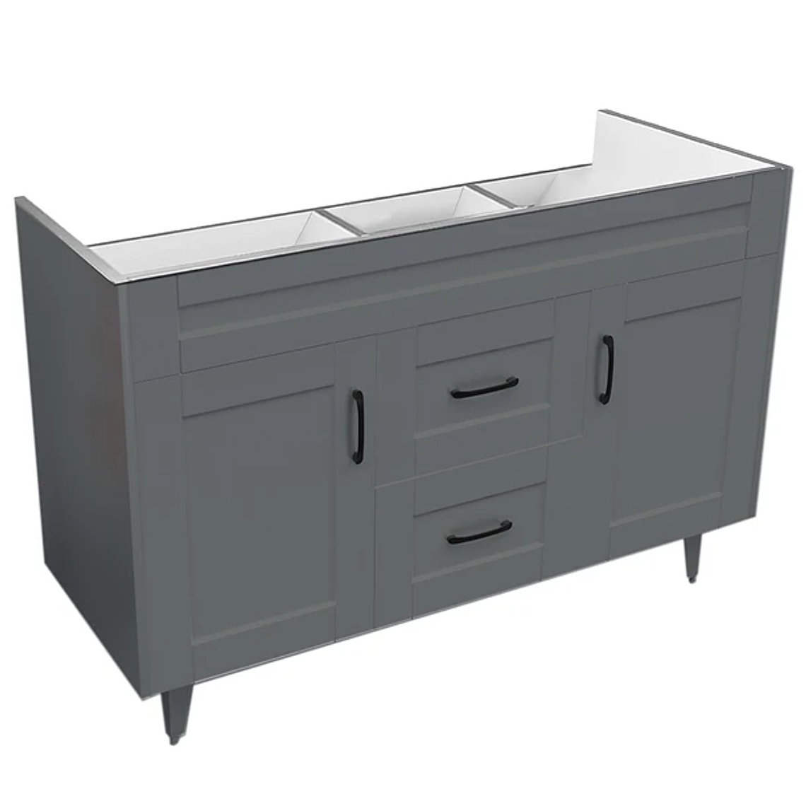 Mueble Vanitorio Deluxe D120SK Gris Doble 2