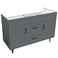 Mueble Vanitorio Deluxe D120SK Gris Doble - Miniatura 2