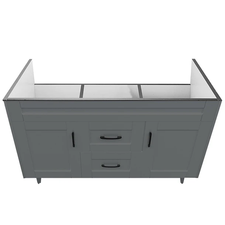 Mueble Vanitorio Deluxe D120SK Gris Doble 3
