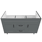 Mueble Vanitorio Deluxe D120SK Gris Doble - Miniatura 3