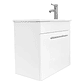 Kit Mueble Vanitorio Elegant a Muro Blanco MB2055Z - Miniatura 3