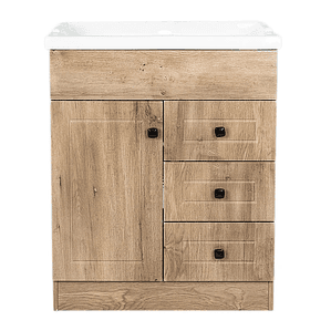 Kit Mueble b70phn-wood + Vanitorio F-70 W / 70x80x47cm