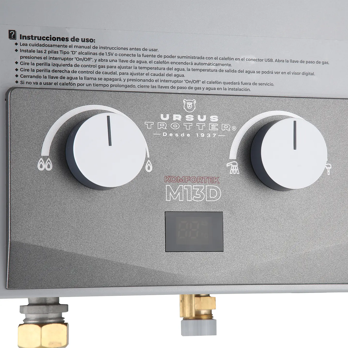CALEFÓN KOMFORTEK UT M13-D GAS LICUADO URSUS TROTTER 8