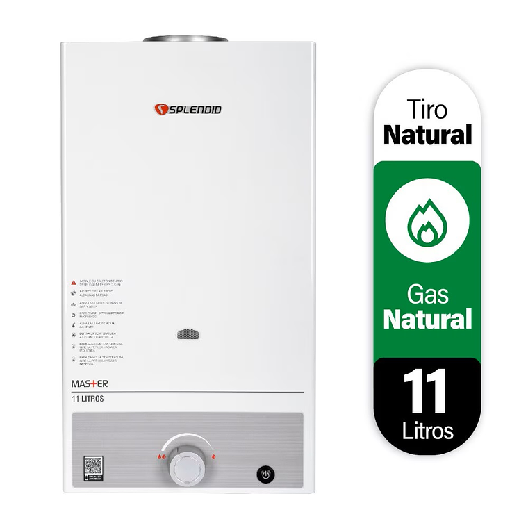 CALEFONT 11 LITROS GAS NATURAL TIRO NATURAL SPLENDID 1