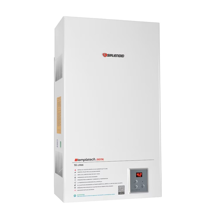 CALEFONT 16 LITROS GAS NATURAL TIRO NATURAL SPLENDID 2