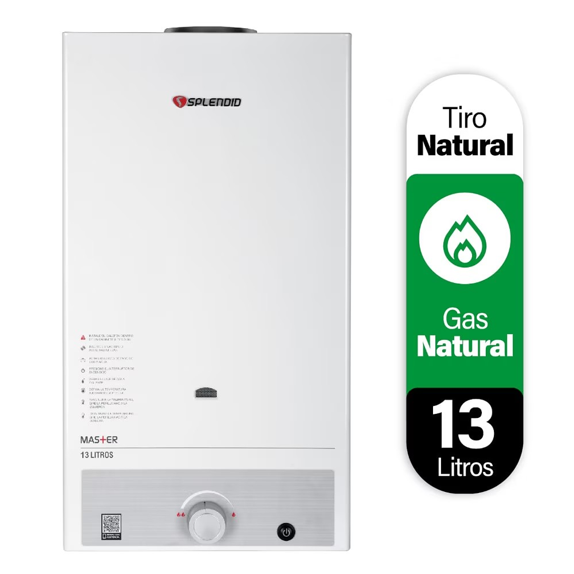 CALEFONT 13 LITROS GAS NATURAL TIRO NATURAL SPLENDID 1