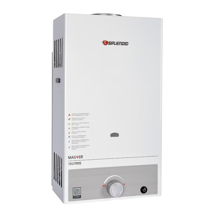 CALEFONT 10 LITROS GAS LICUADO TIRO NATURAL SPLENDID 2