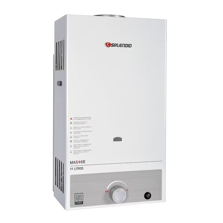 CALEFONT 11 LITROS GAS LICUADO TIRO NATURAL SPLENDID 2