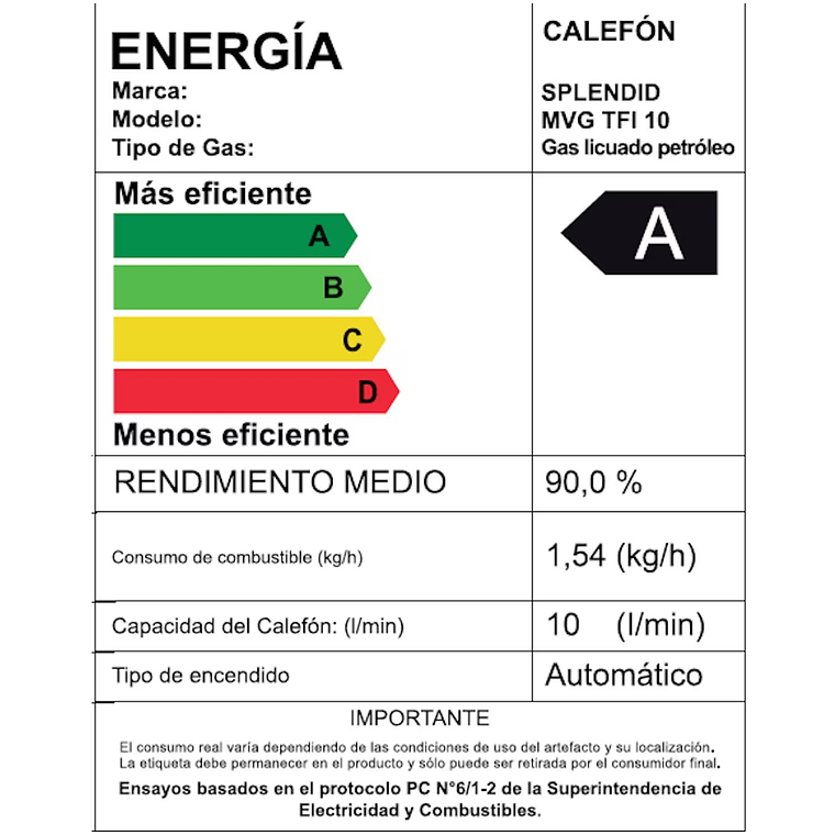 PACK CALEFONT 10 LITROS G. LICUADO TIRO FORZADO + KIT 5