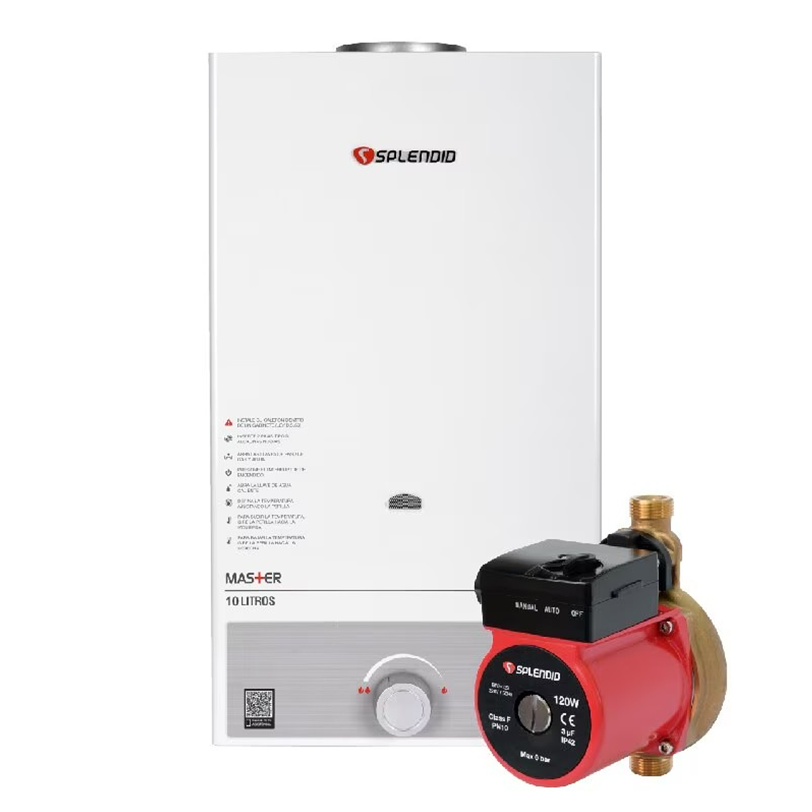 CALEFONT GAS LICUADO 10 LT. NATURAL + BOMBA PRESURIZADORA 1