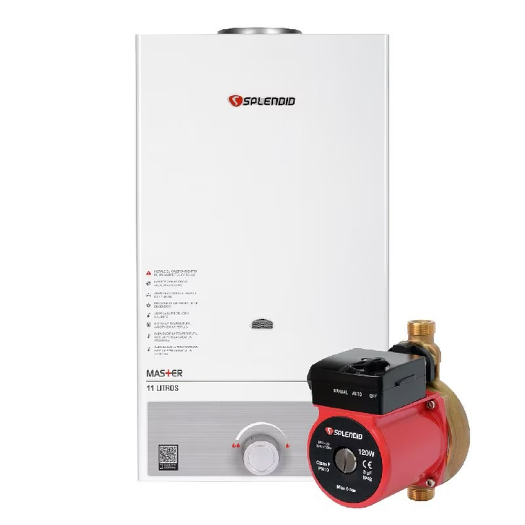 CALEFONT GAS LICUADO 11 LT. NATURAL + BOMBA PRESURIZADORA 1