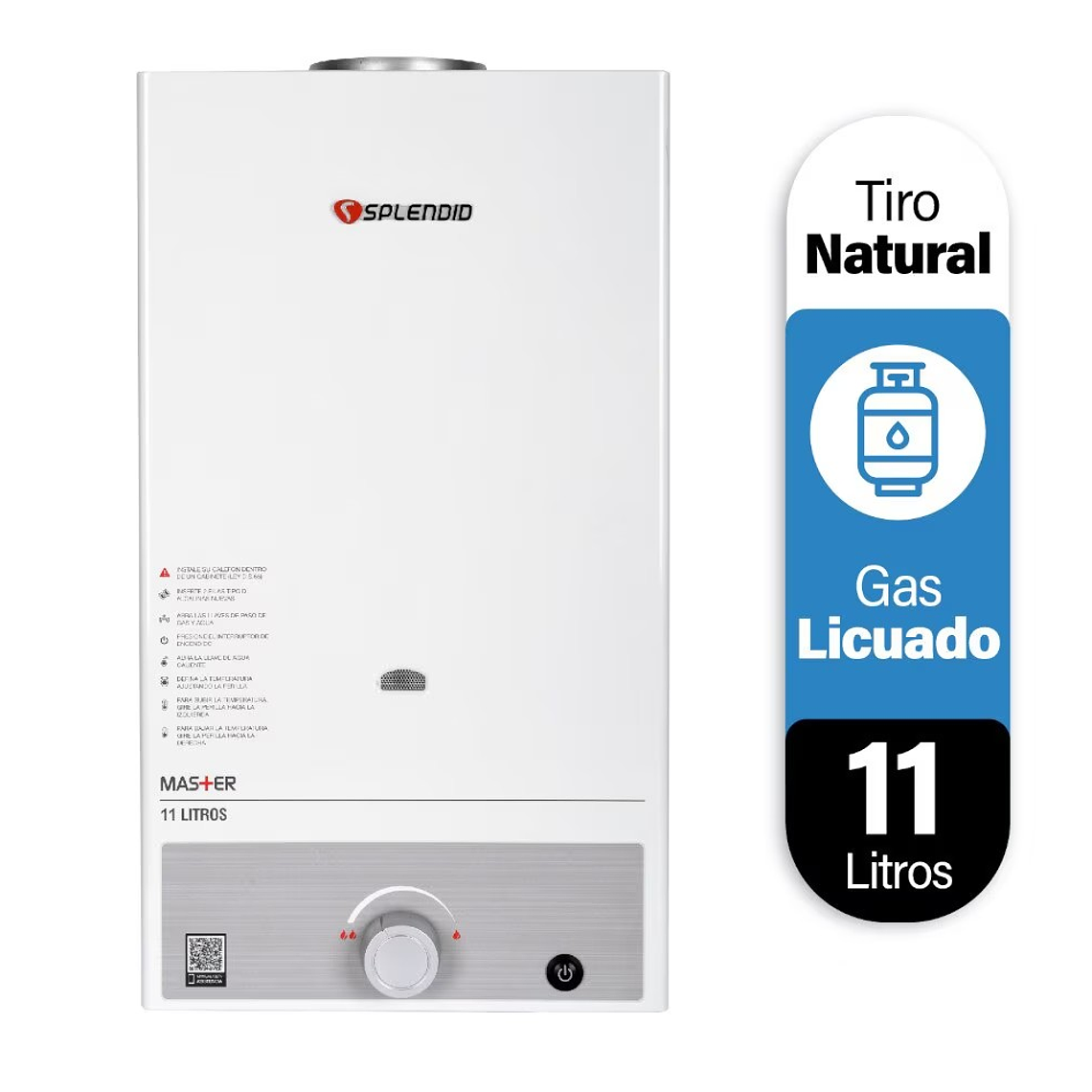 CALEFONT GAS LICUADO 11 LT. NATURAL + BOMBA PRESURIZADORA 2