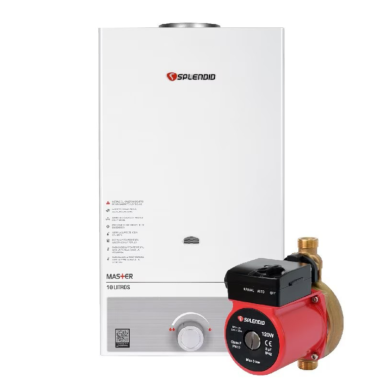 CALEFONT GAS NATURAL 10 LT. NATURAL + BOMBA PRESURIZADORA 1