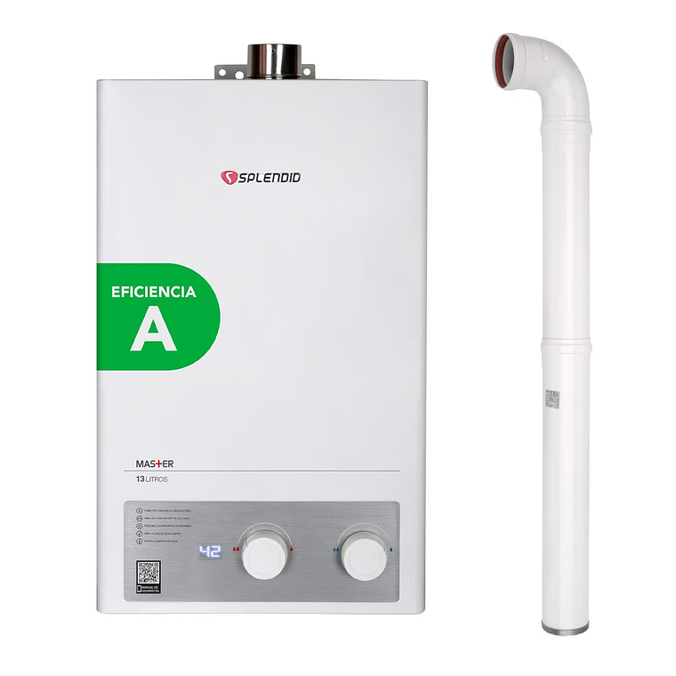 CALEFONT 13L T. FORZADO G. NATURAL + KIT DE EVACUACIÓN SPLENDID 1