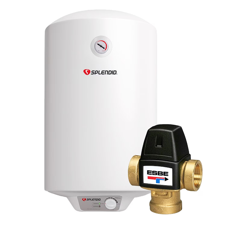 TERMO ELÉCTRICO 30L MURAL + VÁLVULA MEZCLADORA 1/2 SPLENDID 1