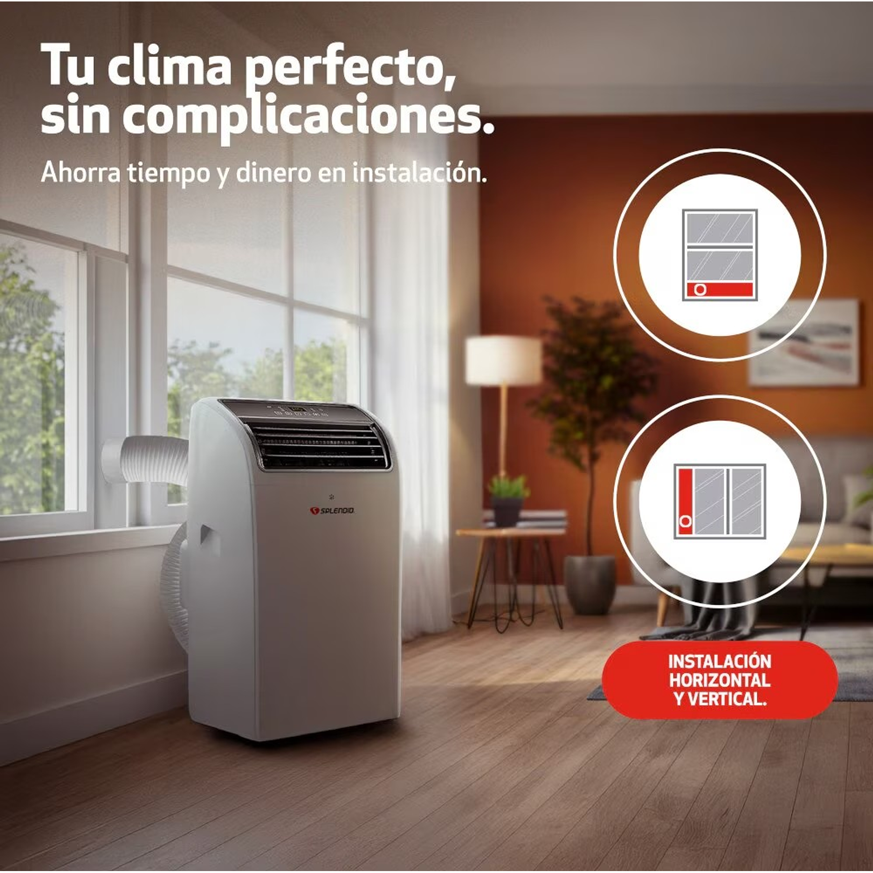 AIRE ACONDICIONADO PORTÁTIL 12000 BTU FRÍO/CALOR WIFI SPLENDID
