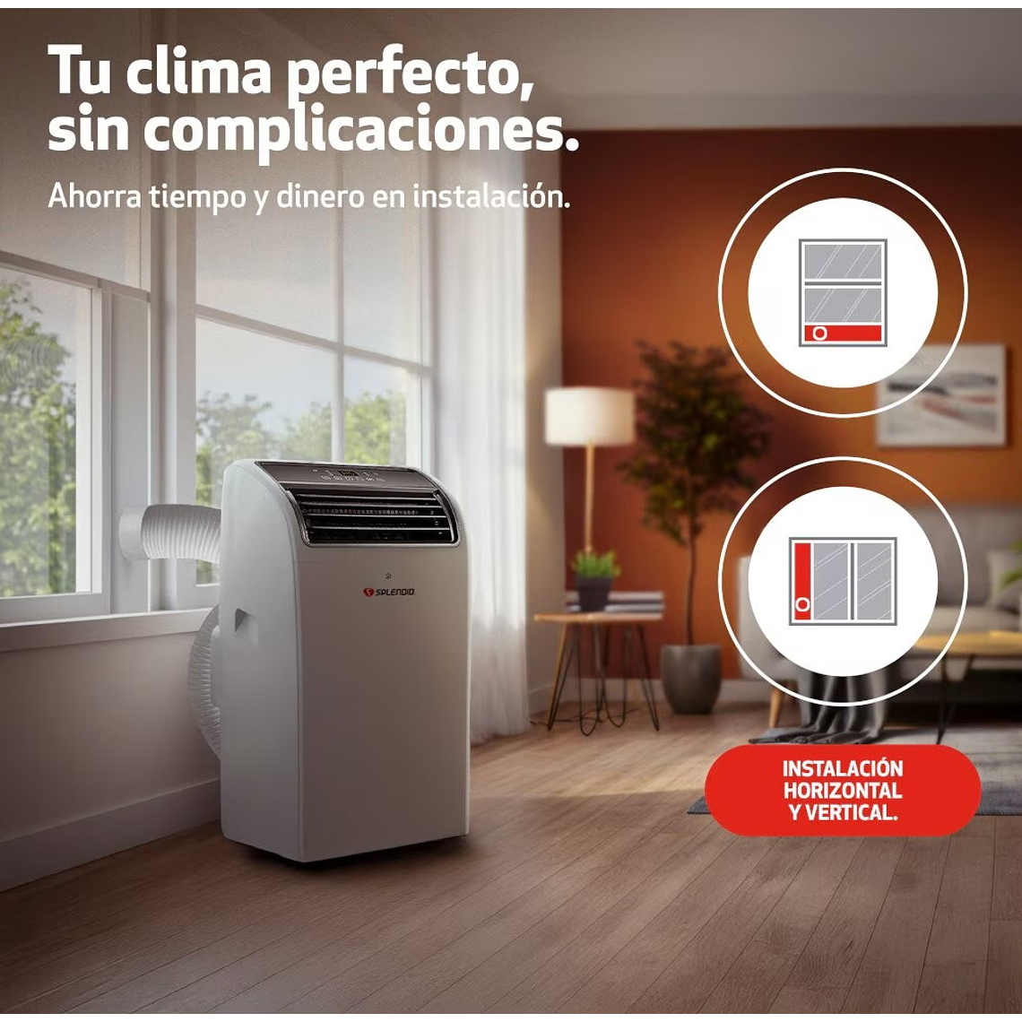 AIRE ACONDICIONADO PORTÁTIL 14000 BTU FRÍO/CALOR WIFI SPLENDID 4