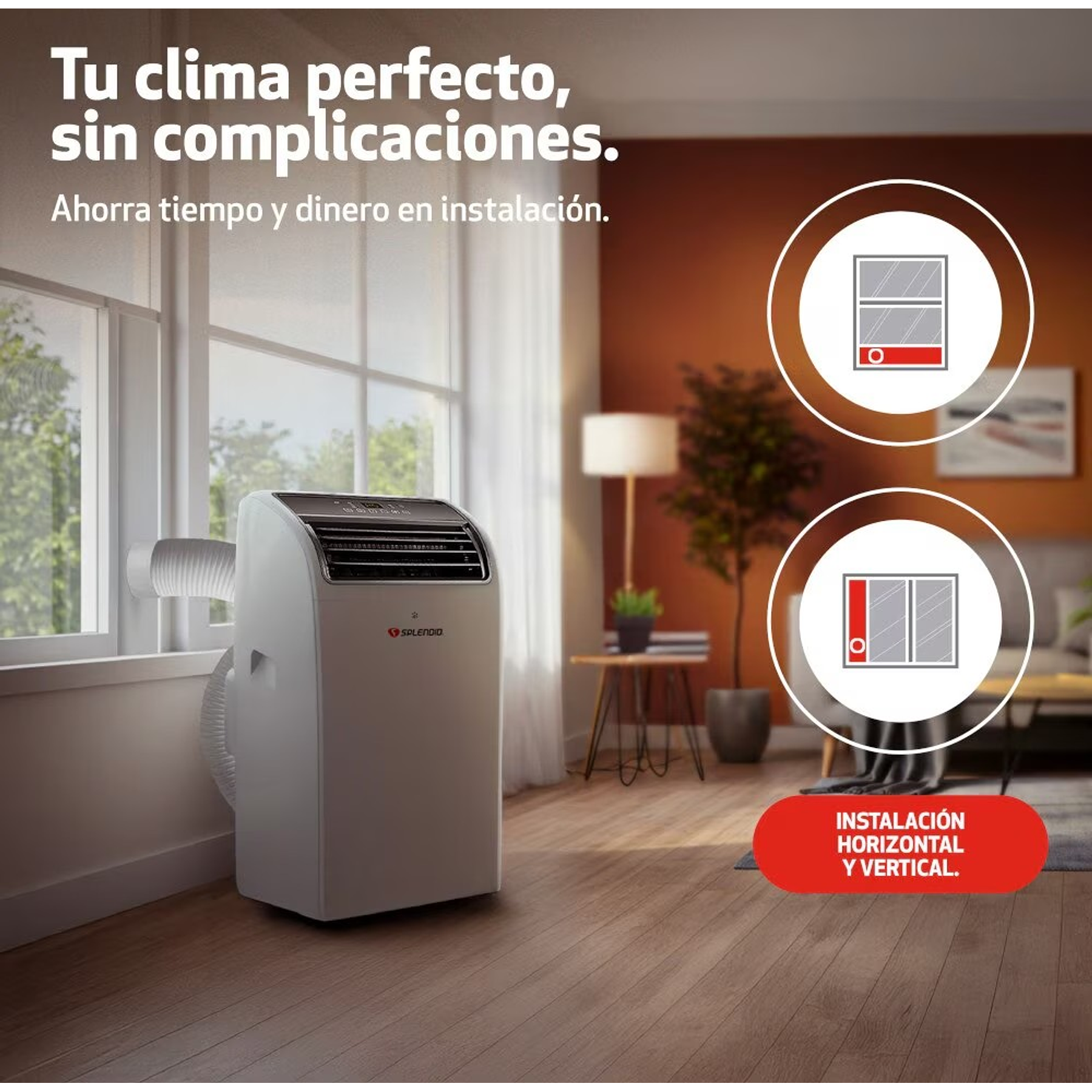 AIRE ACONDICIONADO PORTÁTIL 14000 BTU FRÍO/CALOR WIFI SPLENDID