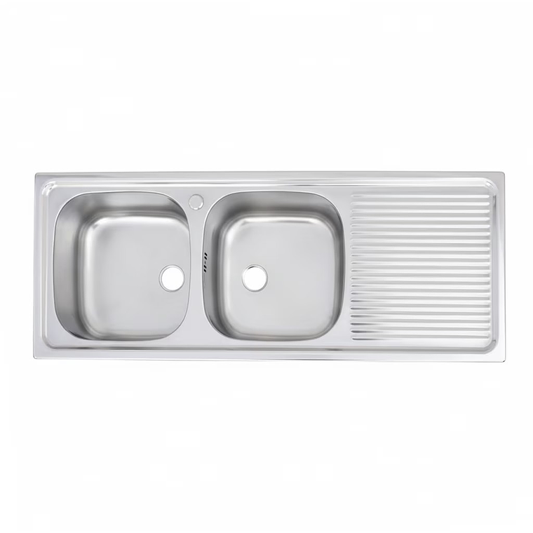 LAVAPLATOS DOBLE EMPOTRADO 1235X435 MM DERECHO SPLENDID 1