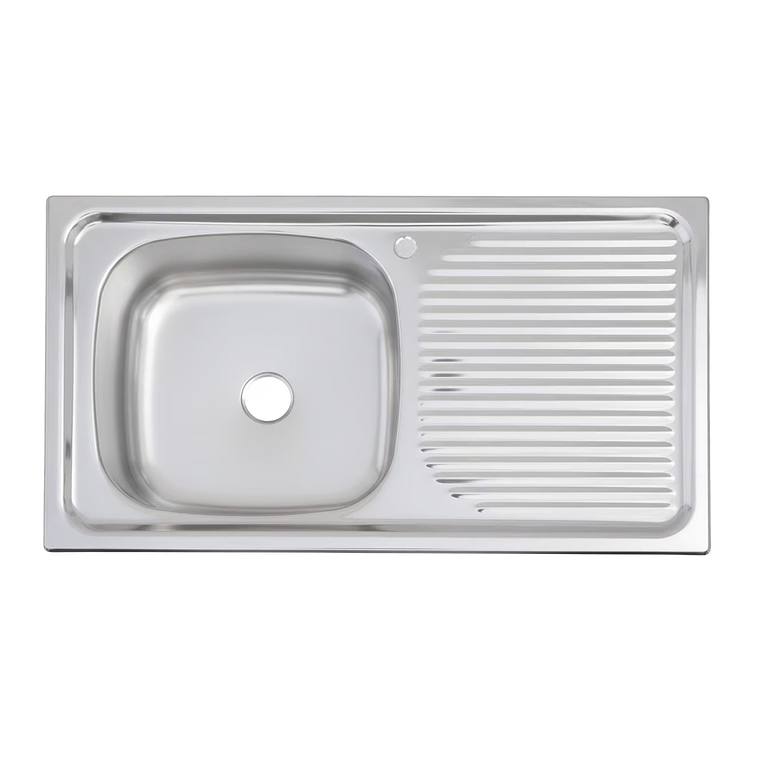 LAVAPLATOS EMPOTRADO 800X435 MM DERECHO SPLENDID 4