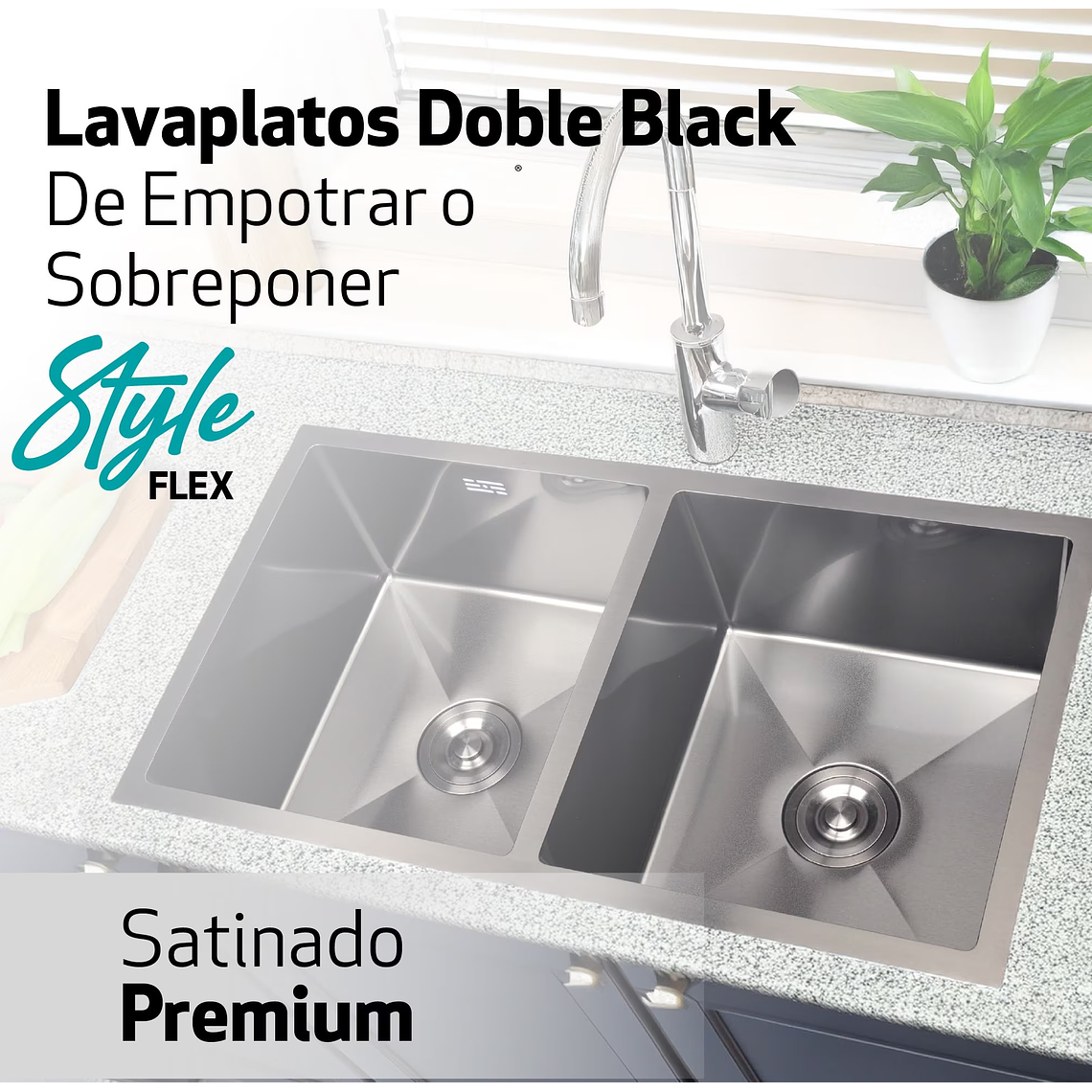 LAVAPLATOS DOBLE STYLE FLEX BLACK SPLENDID 2