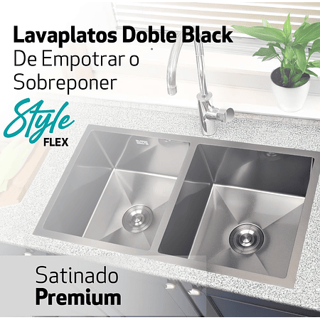 LAVAPLATOS DOBLE STYLE FLEX BLACK SPLENDID